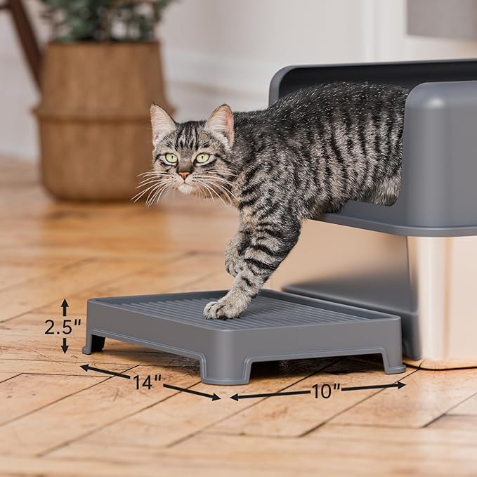 Cat Ramp for Litter Box Elevated Litter Ramp for Cat Litter Boxes, Washable - Image 7