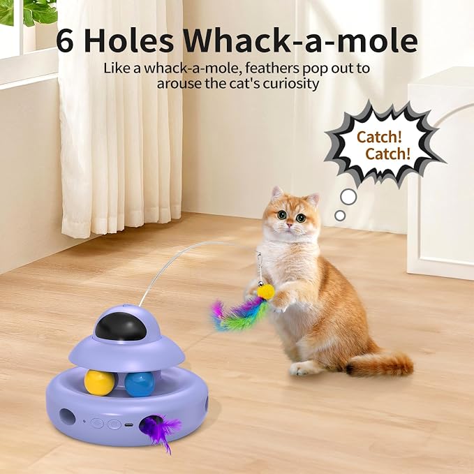Cat Toy, Cat Toys for Bored Indoor Adult Cats, Electric Flying Butterfly - Image 4