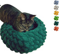 Cat Nest Bed - Premium Self Warming Handwoven Washable Extra Soft Round Cave by Urnat