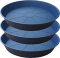 3 Pack of 20 22 inch Plant Saucer, 3.6" Depth Tray, Large Deep Garden Plastic by Bleuhome