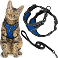 Voyager Escape-Proof Step-In Lock Cat Harness & 5ft Neoprene-Handle Leash Set by BestPetSuppliesLLC