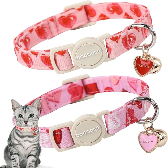 Cat Collar, 2 Pack Cat Collars Breakaway by DOGWONG
