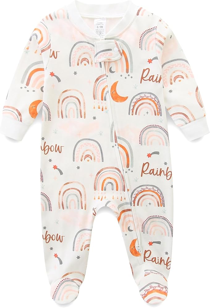 Unisex Baby Boy and Girl Zipper Onesie Toddler Footie One-Piece Infant Romper by BabymineStartFromTheHeart