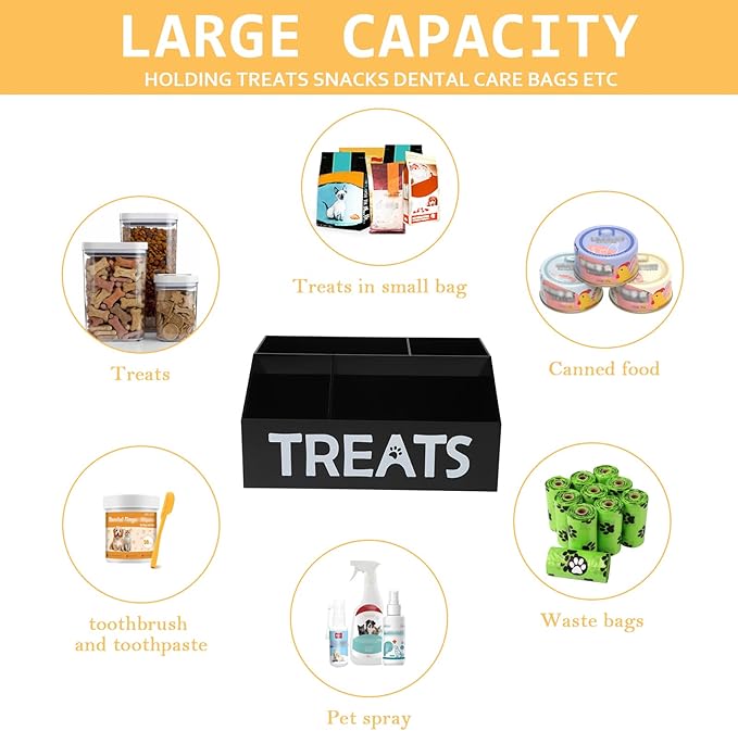 Morezi Dog Food Organizers Storage cat Treat jar Organizer Great - Image 5