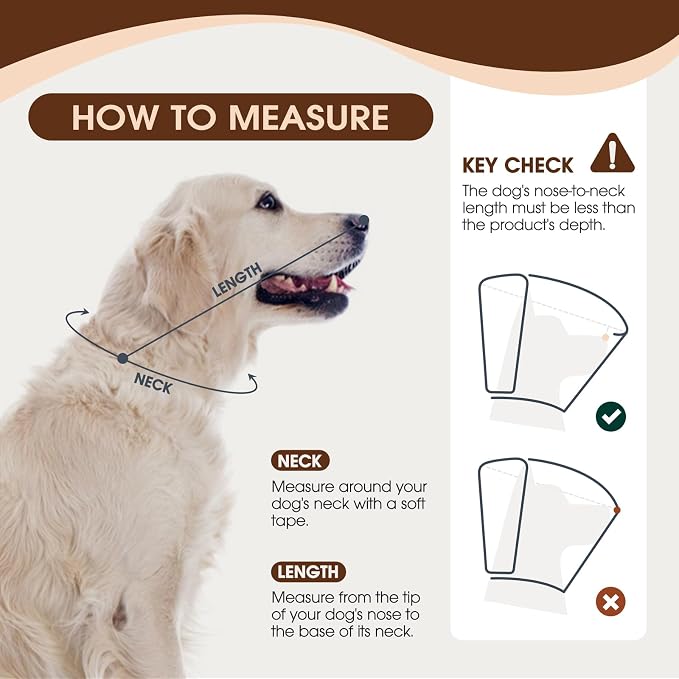 Dog Cone Collar After Surgery for Large Dogs, Adjustable Soft Cone for Dogs to - Image 3
