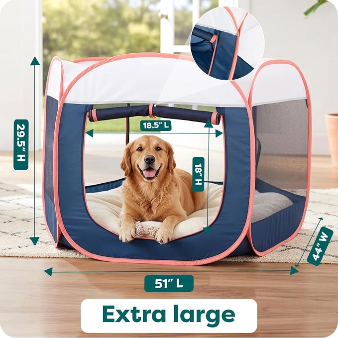FurHaven Portable Pet Playpen for Dogs & Cats, Extra Large Indoor Kitten Playpen - Image 3