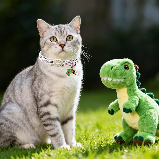 2 Pack Dinosaur Cat Collars Breakaway - Image 6
