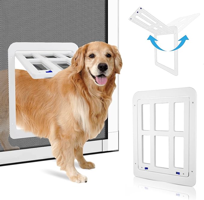 PETLESO Large Dog Door for Screen Door by PETLESO