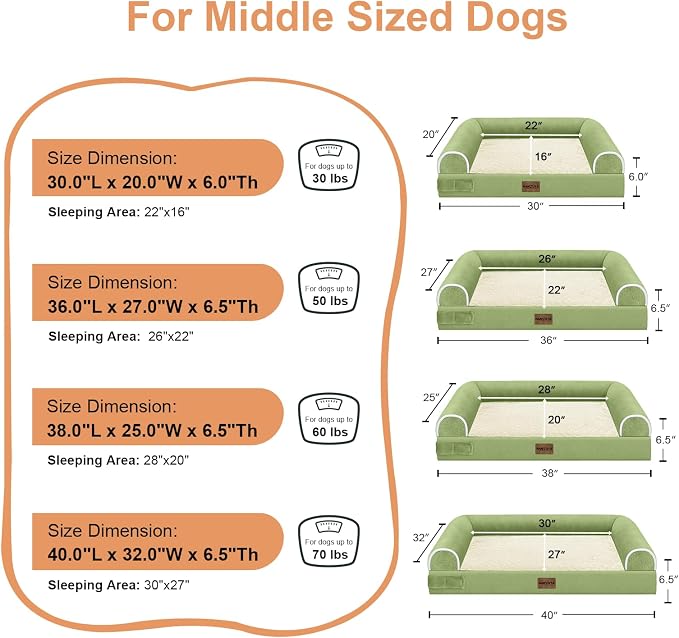 Large Dog Bed Orthopedic Washable: Beds Bolster XL Bed Medium Large Dogs Egg - Image 6
