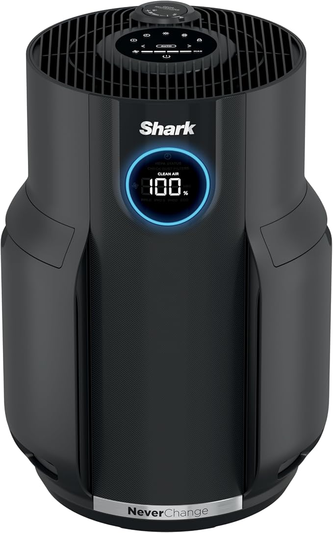 Shark Air Purifier for Home, NeverChange, for Large Room, HEPA-Exceeding Filter by Shark