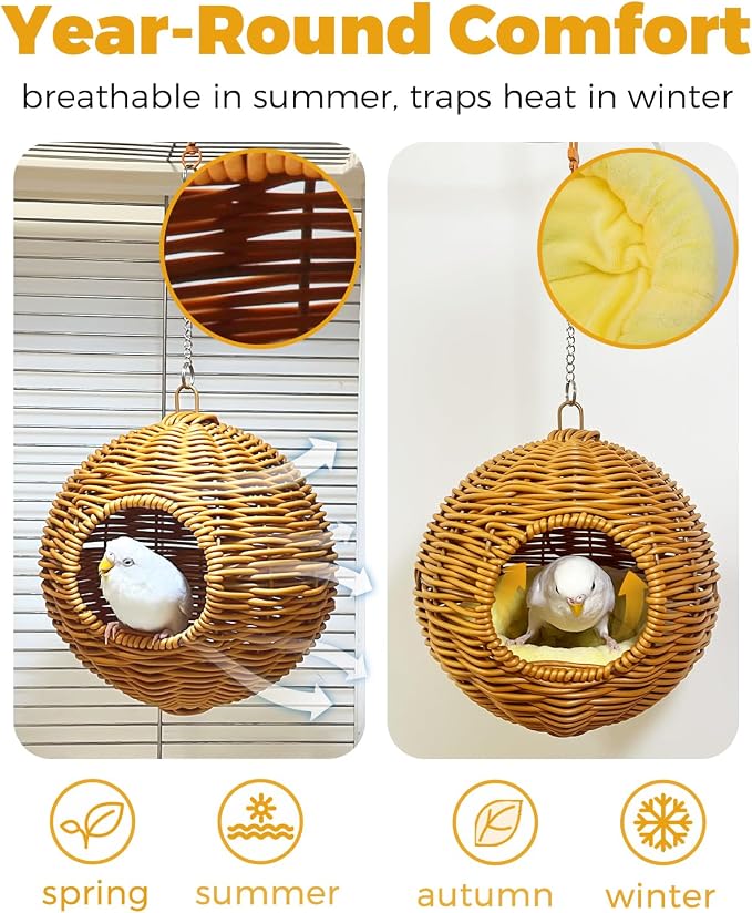 Chewproof Steel Frame Bird Nest - Image 5