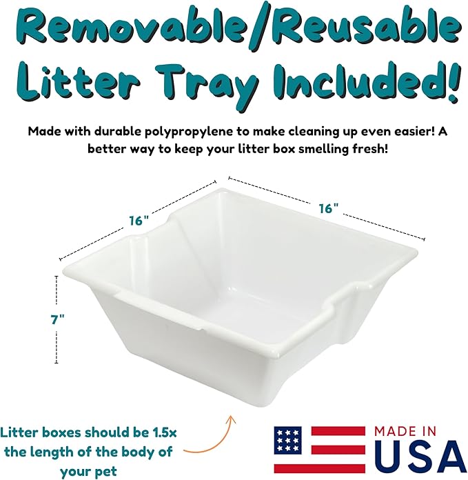 Good Pet Stuff Hidden Litter Box Planter, Decorative Cat Litter Enclosure - Image 7