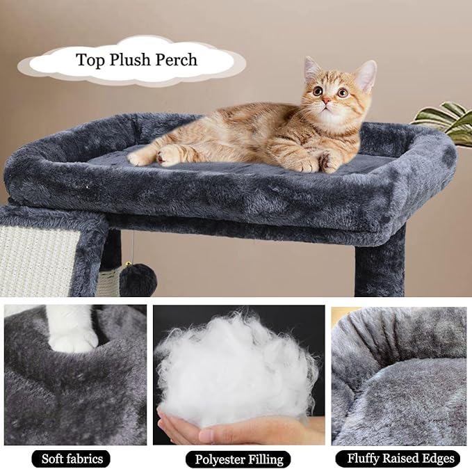 Small Cat Tree Tower for Indoor Use – Stable Condo - Image 5