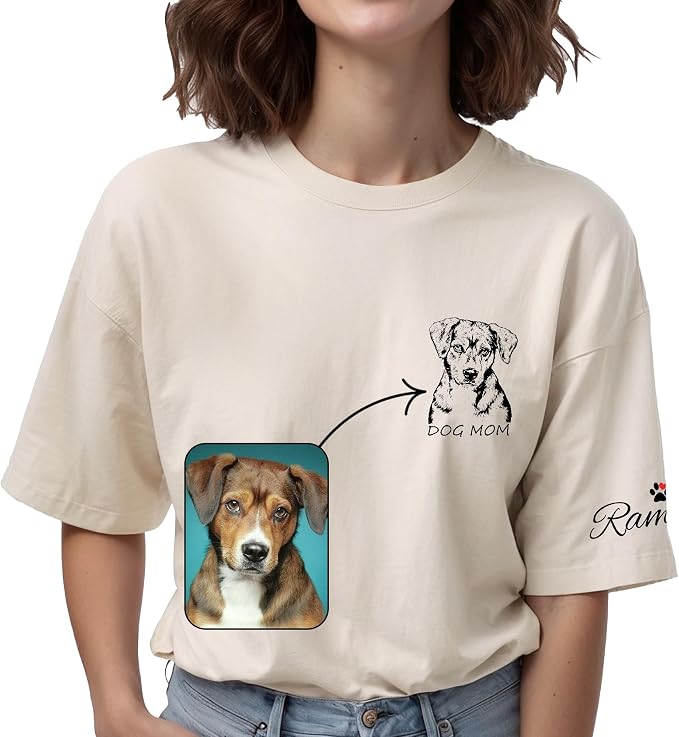Custom Dog Mom Shirt Gifts for Women, Mother's Day Hoodie, Custom Shirt by Lavape