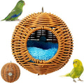 BNOSDM Rattan Bird Nest Parrot Nesting House Parakeet Nesting Soft Lovebird by BNOSDM