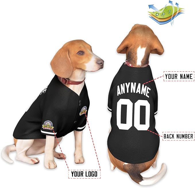 Custom Dog Baseball Jersey - Image 3