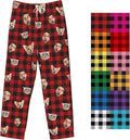 Custom Pajamas Pants Plaid Personalized Funny PJ Pant Design by YourCustomGiftsChoice