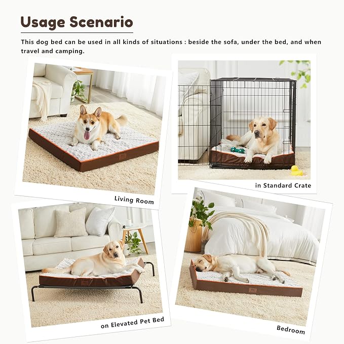 WESTERN HOME WH Medium Dog Bed for Medium Size Dogs, Orthopedic Pet Bed - Image 3
