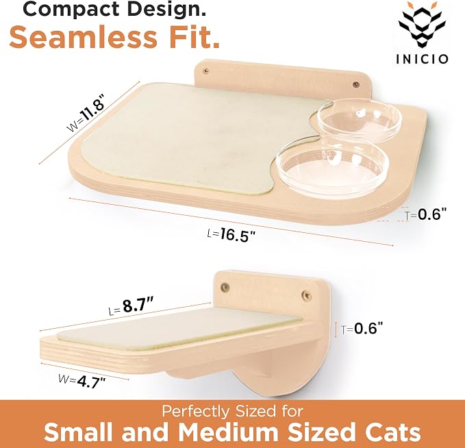INICIO Cat Shelves – Dog Proof Feeding Station - Image 3