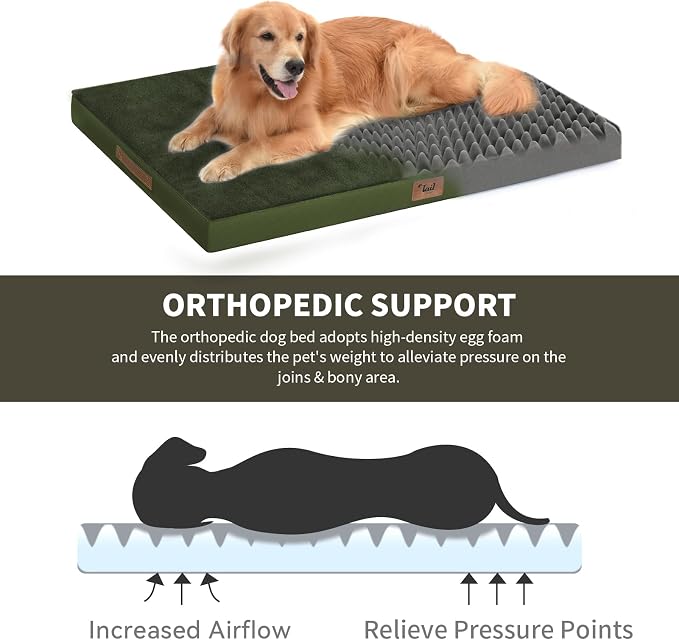 Orthopedic Dog Bed for Extra Large Dogs, XL Comfort Pet Mat for Large Sized Dog - Image 3