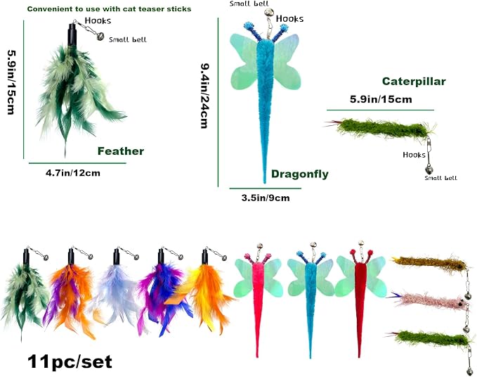 AcceLeah Cat Worm Toy Refills - Image 2
