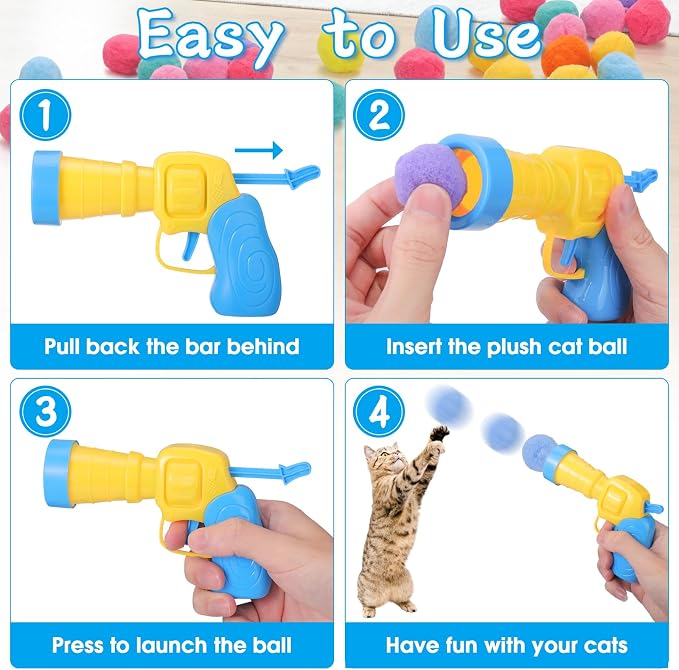 Mity rain Cat Ball Pit with Balls Included, Interactive Cat Toy - Image 6