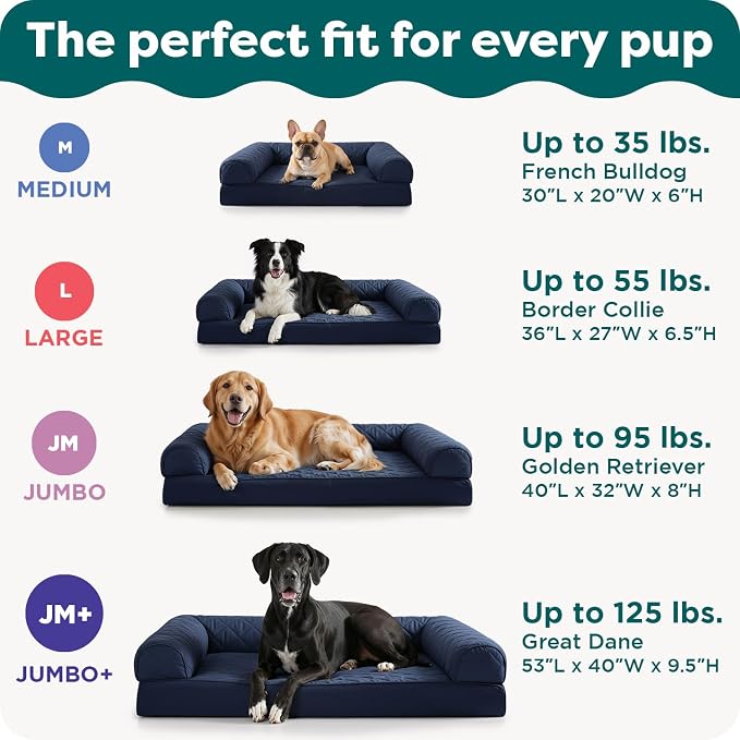 Furhaven Orthopedic Dog Bed for Large Dogs w/ Removable Bolsters & Washable - Image 6