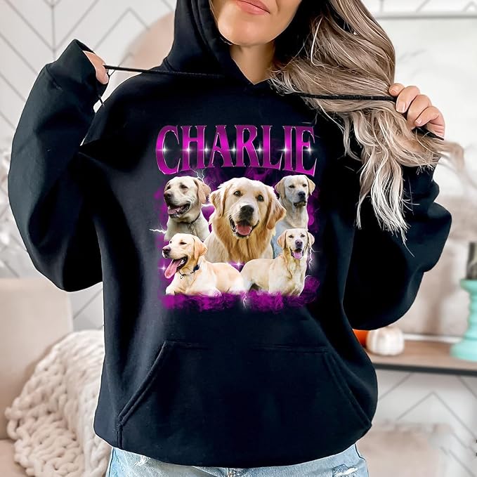 NAZENTI Personalized Dog Mom Sweatshirt, Custom Design Your Own Shirt From Photo - Image 6