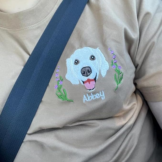 Custom Pet from Your Photo Embroidered Shirt, Personalized Dog Shirt, Custom - Image 4