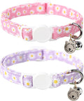 Lionet Paws 2pcs Pack Cotton Cat Collar, Breakaway Buckle by lionetpaws