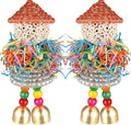 2PCS Bird Toys Parrot Foraging Shredder Hanging Toys Sola Balls by BBjinronjy