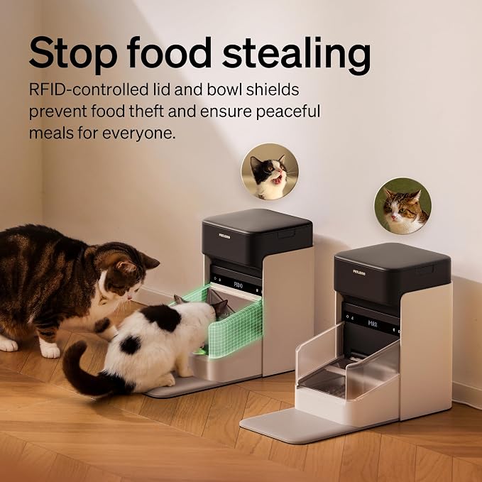 PETLIBRO RFID Cat Feeders for 3 Cats, Collar Tag for Personalized Meals - Image 4