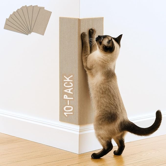 Cat Scratch Mat, 23.6’’ x 11.8’’ Wall Corner Scratcher, Versatile Self-Adhesive by 2ME