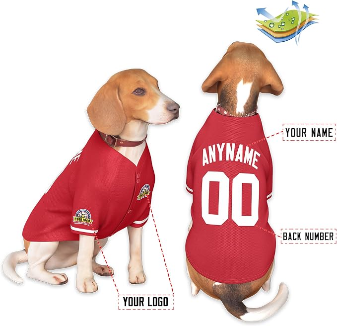 Custom Dog Baseball Jersey - Image 3