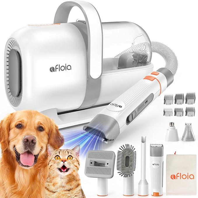 Afloia 6-in-1 Dog Grooming Kit, Pet Grooming Vacuum by Afloia