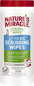 Nature’s Miracle Litter Box Scrubbing Wipes 30Ct by NaturesMiracle