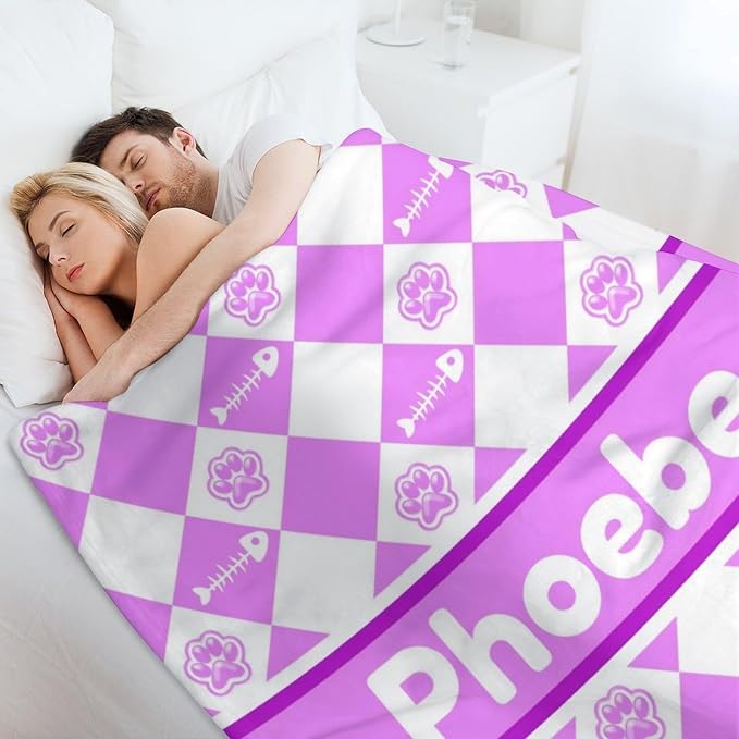 Personalized Paw Print Dog Blanket - Image 5