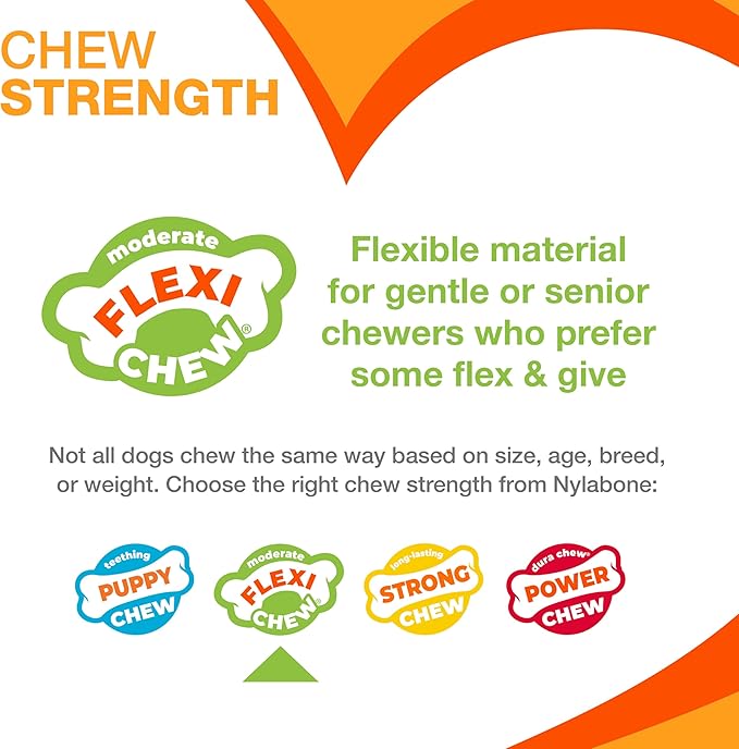 Nylabone Original Bone Flexi Chew Toy - Image 4