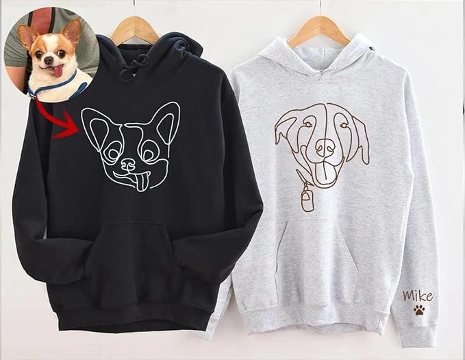 Custom Pet Sweatshirts with Photo and Name, Personalized Dog Sweatshirt - Image 4