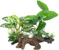 Fish Tank Decorations Aquarium Ornaments 3pcs Betta Silk Leaf Plants Artificial by Vtapliea
