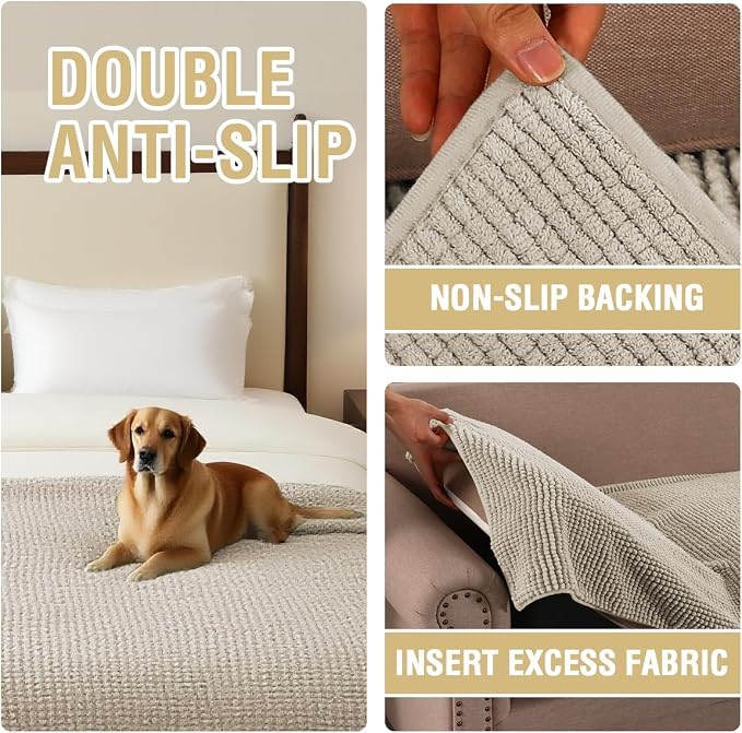 H.VERSAILTEX Plush Chenille Couch Cover - Image 5