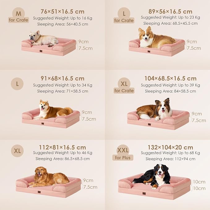 EHEYCIGA Orthopedic Dog Beds for Large Dogs, Waterproof Memory Foam Large Dog - Image 5