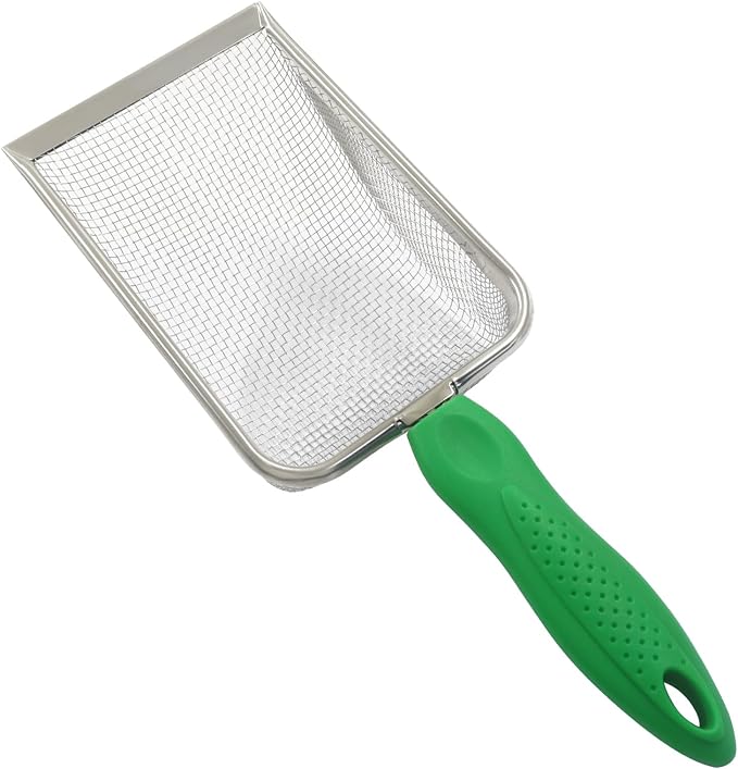 Murtenze Stainless Steel Cat Litter Scoop, Non-Stick Coated Metal Fine Sand - Image 2