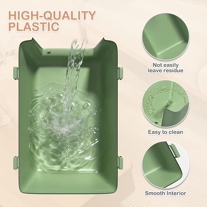 MoNiBloom 22-Inch Dog Crate Plastic 2-Door Top Loading Cat Carrier, Hard-Sided - Image 9