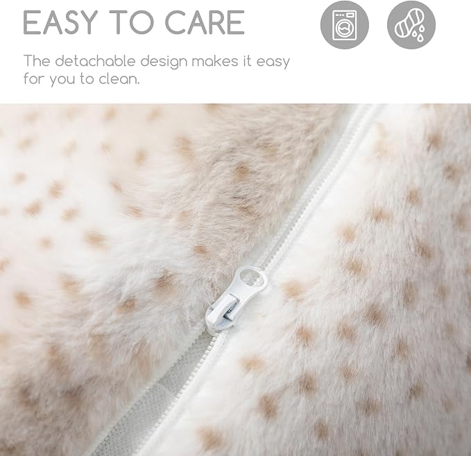 Hollypet Cat Bed Fluffy Plush Mutifuctional Double-Layer Soft Pet Couch - Image 7