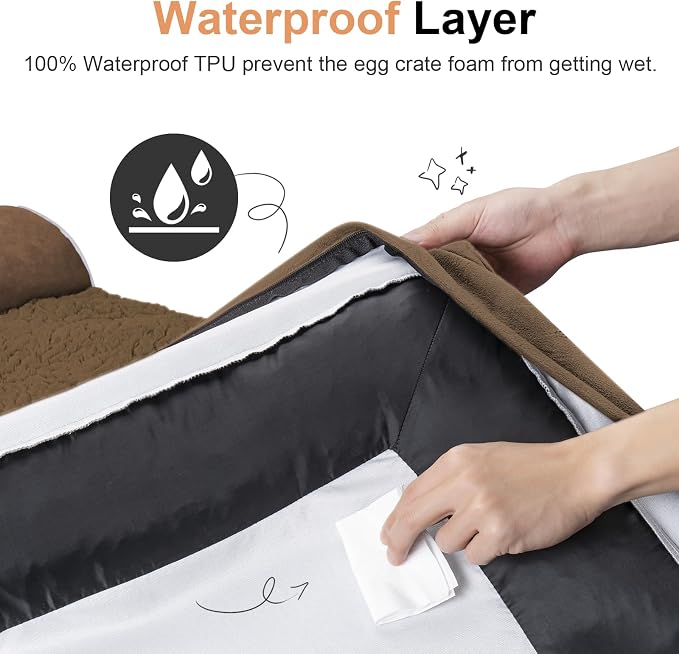 Large Dog Bed Orthopedic Washable: Beds Bolster Small Sized Dogs Bed Egg Crate - Image 4