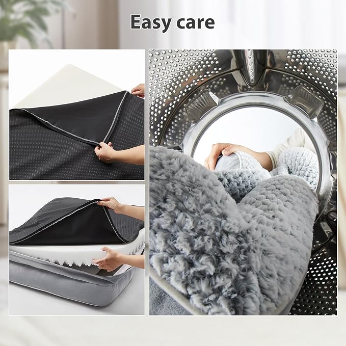 Orthopedic Dog Beds for Large Dogs, Waterproof Dog Bed, Egg Crate Foam Bed for - Image 5
