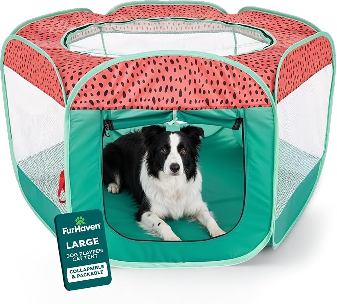 FurHaven Portable Pet Playpen for Dogs & Cats, Foldable Kitten Playpen by FurHaven