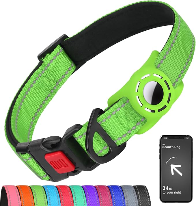 Airtag Dog Collar with AirTag Holder by Erbine