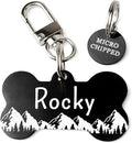 Ultra Joys Stainless Steel Pet ID Tag Dog Name Tags Personalized Front and Back by UltraJoys